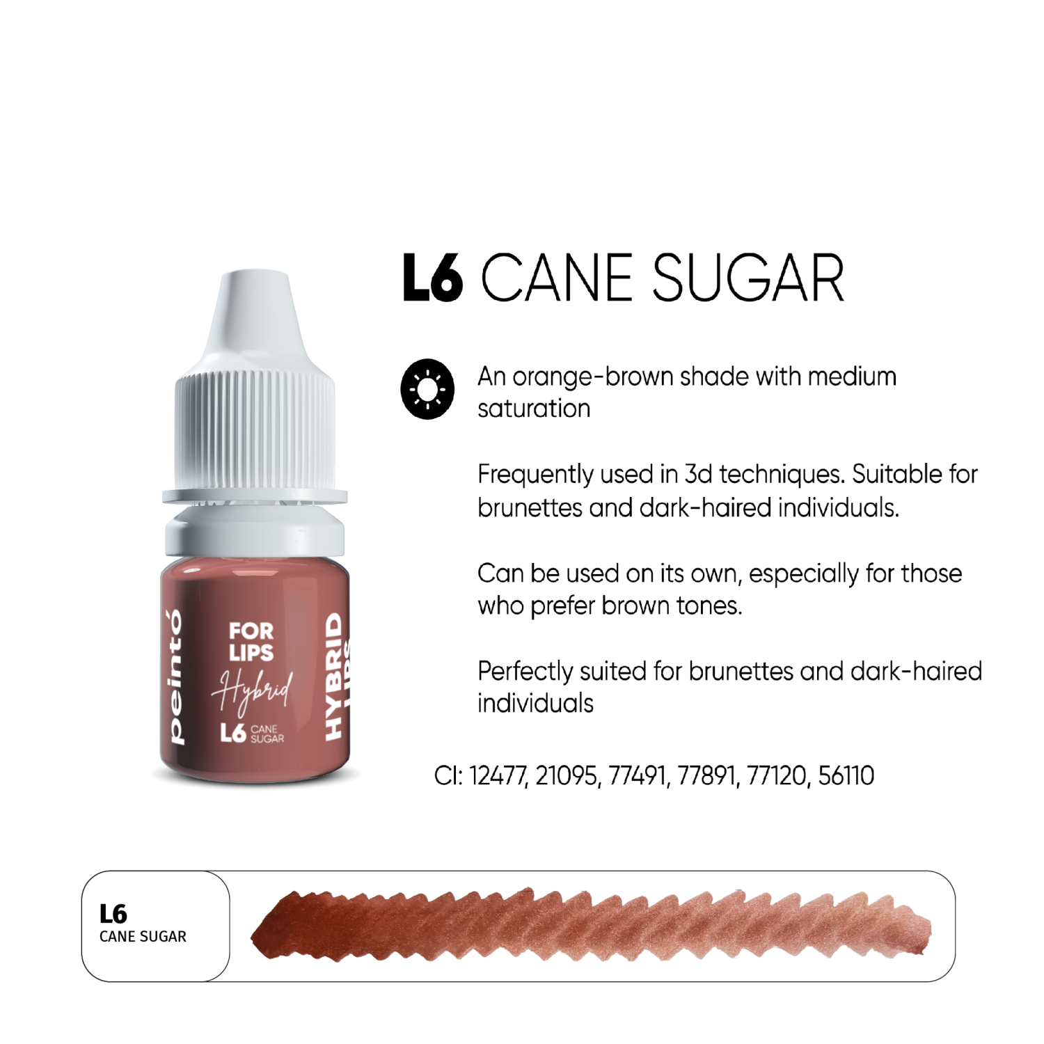 PEINTO ტუჩის პიგმენტი Cane Sugar 5 მლ.